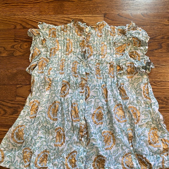 Oliphant Pintuck Ruffle Top - Picture 2 of 4